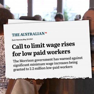 5.1K views · 79 reactions | Low wage growth isn't by accident, it's the Government's policy. Demand a real wage increase for Australia's workers: https://utm.io/udinu | Australian Unions | Facebook