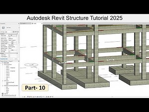 10. Autodesk Revit Structure Tutorial 2025 - how to draw continuous footing in Revit structure