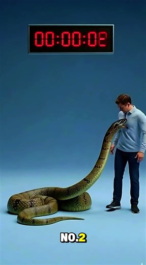 Which Snake’s Venom Works the FASTEST? 🐍⚡ How Quick It Acts? #shorts #snake