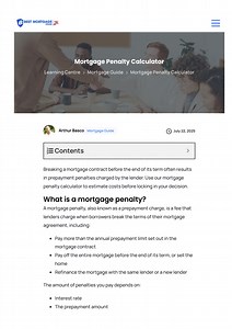 BestMO Exact Calculation Methods: Mortgage Penalty Calculator - SlideServe
