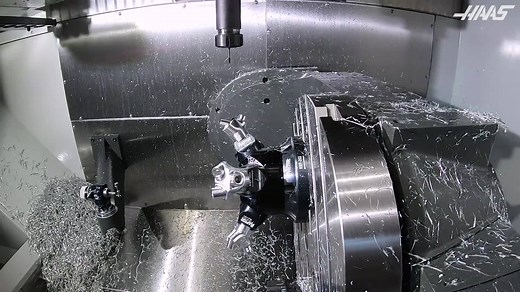 Here's a great demo running on the Haas 5-axis UMC-750SS. The 750SS is the super-speed version of our already quick moving Universal Machining Centre, and here we get to see some of its production capabilities. 🎥 More info and to see the full video: haas.co.uk/machine/umc-750ss/ | Haas Automation UK