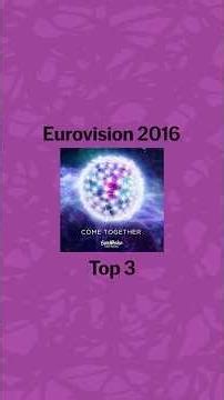 Eurovision 2016 TOP 3 | Neither Here Nor There