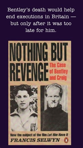 This Day in True Crime — January 28, 1953 Derek Bentley Executed in One of Britain’s Most Infamous Miscarriages of Justice On January 28, 1953, 19-year-old Derek Bentley was executed by hanging at Wandsworth Prison in London after being convicted of murdering a police officer — despite never firing the fatal shot. Bentley and a younger accomplice, Christopher Craig, were involved in a burglary when police arrived. Craig fired the gun that killed Officer Sidney Miles, but Bentley was convicted un