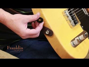 Franklin Strap Electric Guitar Strap Lock Installation