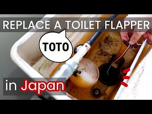 How to Replace a TOTO Toilet Flapper in Japan | THY418 | Fix Running Toilet | DIY Plumbing Repair