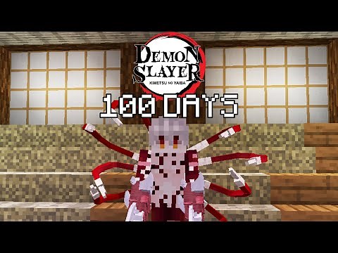 I Played Minecraft Demon Slayer As Muzan For 100 DAYS...