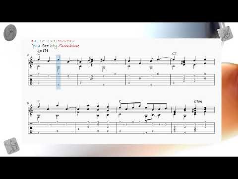 ★ユー・アー・マイ・サンシャイン You Are My Sunshine ソロギターTAB