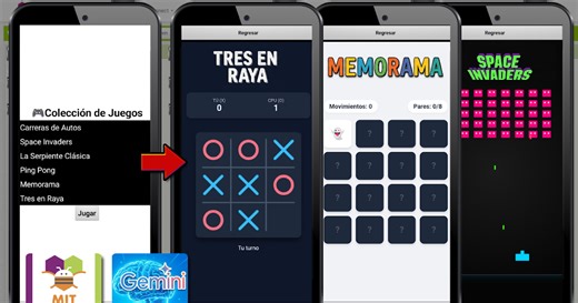 Juegos HTML en MIT App Inventor
