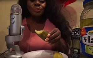 This Woman's Wildly Popular ASMR Pickle-Eating Videos Are Oddly Mesmerizing