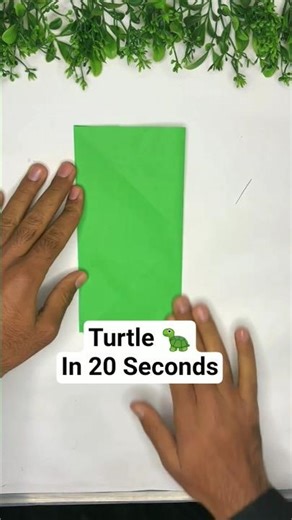 Easy Origami Turtle 🐢 | Paper Turtle in 20 Seconds