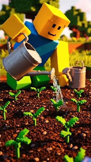 Roblox Noob’s Peaceful Garden 🌱 | Cinematic ASMR Timelapse
