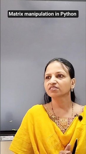 Matrix manipulation in Python #education