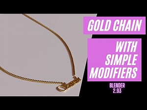 How to make Gold Chain in Blender | Make Objects follow the Curve