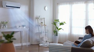 Samsung’s Wind-Free™ air conditioner system uses 21,000 micro-holes to gently spread air evenly throughout the room, maintaining a comfortable level of coolness without any draft. Click here for more details: http://spr.ly/6189D9lzb | Samsung