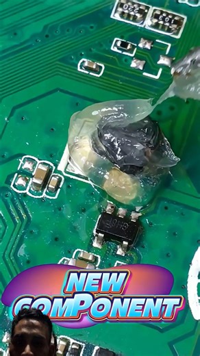Burnt Coil Repair 🔥 SMD IC & Jumper Fix | PCB Repair Trick #Shorts
