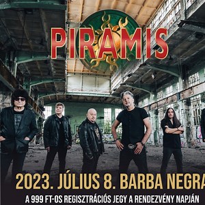➽ 2023. JÚLIUS 8. ➽ PIRAMIS ➽ HELYSZÍN // VENUE Barba Negra Budapest – XXI. kerület Szállító u. 3. ➽ MENETREND // RUNNING ORDER 18:00 kapunyitás ➽ JEGYEK // TICKET 🔥 999 Ft ▲ Regisztrációs jegy 2023.06.30-ig 🔥 3999 Ft ▲ Elővételben - 2023.06.12-ig 🔥 4999 Ft ▲ Elővételben 🔥 5999 Ft ▲ A koncert napján A 999 Ft-os Regisztrációs jegy a rendezvény napján 17:30 és 19:00 között jogosít belépésre. A 19:00 után érkezők 5000 Ft-os különbözeti belépőjegy váltásával látogathatják a rendezvényt. ➽ JEGYÉR