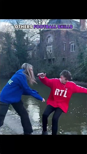 Others Football Skills VS This Girl ☠️ | #shorts