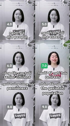 Senior, elderly, pensioner - khác nhau thế nào? #ielts #englishvocabulary #learnenglish
