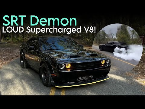 5 Minutes of Supercharged V8 Dodge Challenger SRT Demon Raw Audio [HD]