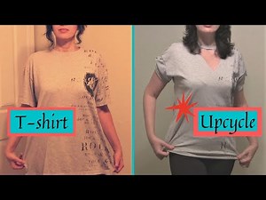 T-shirt Upcycle - Men's Shirt to Women's