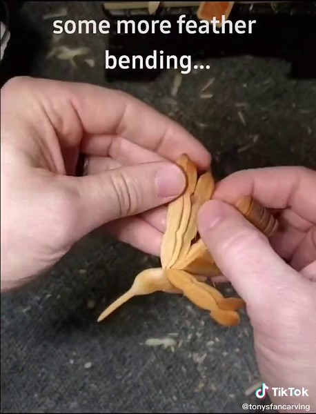 Art of Carving a Hummingbird From Wood
