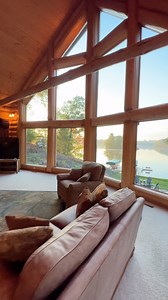 28K views · 737 reactions | Wait for the view ✨ Our “Lakehouse” floor plan is a timeless design perfect for a lot with a view! If you’re looking to build a home like this, give us a call 1-800-270-5025   • • #Mansion #estate #luxuryhomes #luxurylifestyle #luxuryrealestate #luxuryhome #mansions #mansionhouse #luxurymansion #rustic #customhomes | Golden Eagle Log & Timber Homes | Facebook