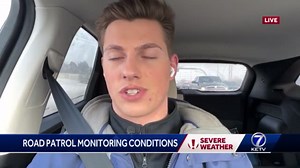 Road patrol monitoring road conditions