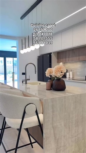 🤩 Vous rêviez d’avoir une cuisine tendance & design et à moindre prix Qu’importe le style de déco souhaité ! Choisissez une cuisine unique au style inimitable grâce à Cuisine carré le spécialiste de la cuisine sur-mesure qui sort des standards ! 😍 تحب تبدل كوجينتك بشكل عصري و بجودة عالية Cuisine carré تقدم لكم كوجينات حديثة بثمن خيالي، و تعطيكم جميع الأفكار و الحلول و التصاميم لي يعجبكم و يريحكم ما عليكم كان تتصلو بينا. 🔥Cuisine carré🔥 📞 216 26 197 000 ☎️ 216 53 047 018 #amenagement #decora