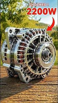 220V Power Source Generated Using an Old Motor - A simple idea at home