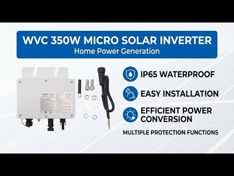 WVC 350W Micro Solar Grid Tie Inverter For Home Power Generation Full Review | Review in Hindi |