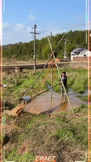 Pond Drainage Tools & Process#craft #youtubeshorts