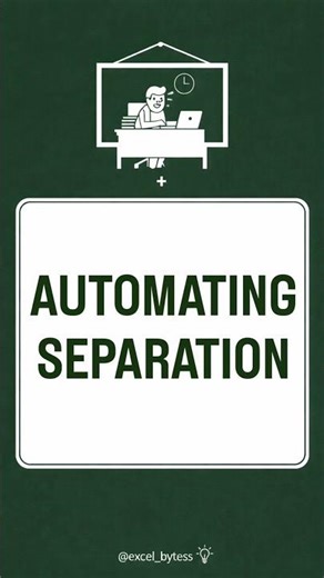 Today we learn how to separate the name from joints🔥🔥#excel #spreadsheets #minitab #exceltips