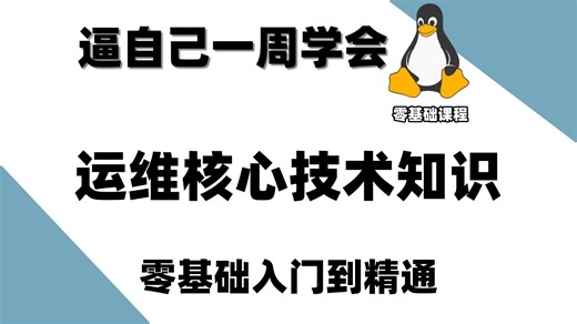 【2026最新版】Linux操作系统从基础入门到精通必学教程，纯干货精讲！从0开始教你怎么学！Linux入门到精通有这个就够了！云计算运维自学强推！小白必学教程