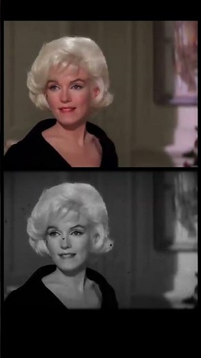 Marilyn Monroe Gets Ready for the Shot – Colorized Vintage Footage