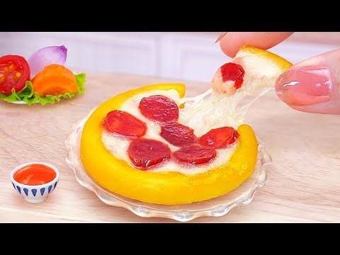 Best Pizza Recipe 🍕 Cooking Delicious Miniature Pepperoni Pizza Quick And Easy 🍹 Tina Mini Cooking
