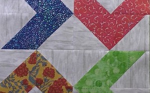 1104 Scrappy Chevrons Free Quilt Block Tutorial | Block of the Day 2023 | AccuQuilt | Rotary Cutting | Free Scrap Quilt Pattern