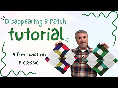 Disappearing 9 Patch with a Slant | Easy Quilting Tutorial