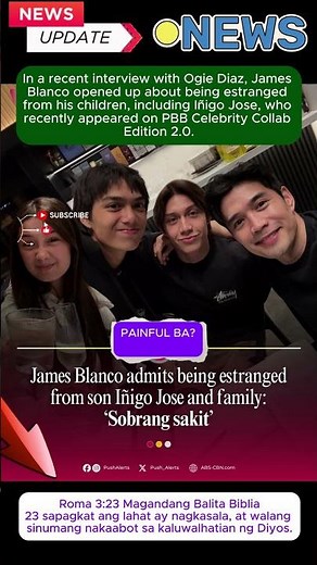 In a recent interview with Ogie Diaz, James Blanco opened up about being estranged from his children