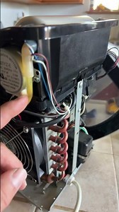 Fixing the ice machine.