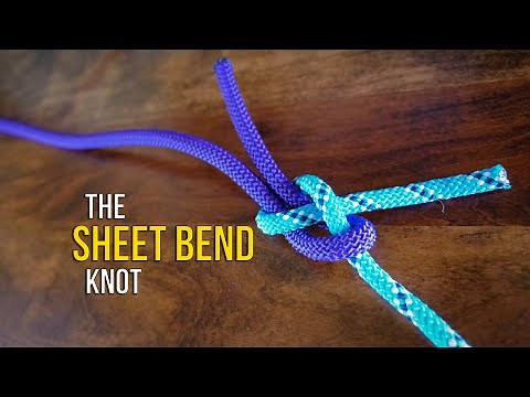 How to Tie the Sheet Bend Knot in UNDER 60 SECONDS!! | How to Tie Two Ropes Together