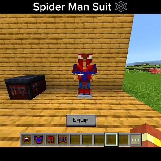 Minecraft Spider Man Armour 🕸️ #minecraft #gaming #viral #viralshorts #channel #subscribe