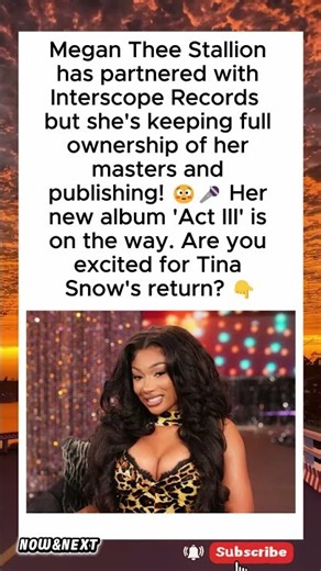 Megan Thee Stallion Partners With Interscope, Keeps Masters 😳🎤 #shorts #megantheestallion #musicnews