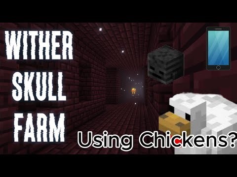 Wither skull farm using chicken | Vertical Stream #minecraft