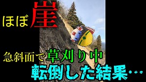 『刈払機を持ったまま』急斜面を滑り落ちた作業員…【労災事例ゆっくり解説・死亡事故】
