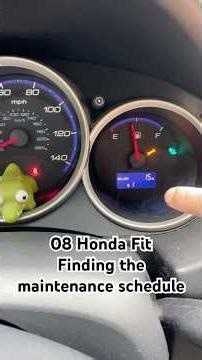 08 Honda Fit - Maintenance Schedule #hondafit #maintenance #vehiclerepairs #diycarrepair #carrepair
