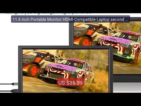 11.6 Inch Portable Monitor HDMI-Compatible Laptop second screen Gam... — Top Rated 2026 | Buy Now!