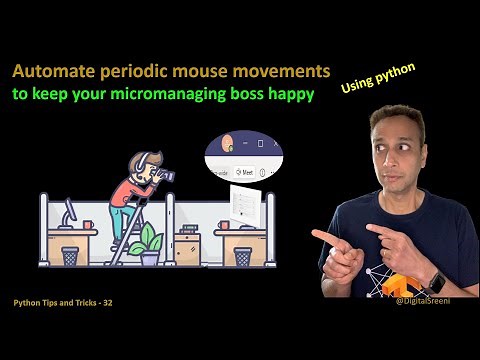 Automate periodic mouse movements using python