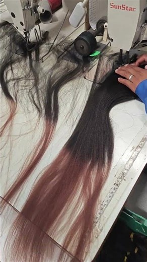how to make a wig with sewing machine. #wigs #hair #sewing