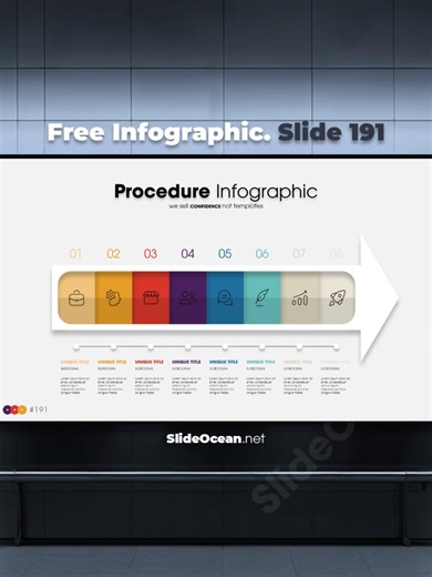 🥇🥈 FREE Animated Infographic PowerPoint Slides 191 – Procedure Infographic ⬇️ Download: https://slideocean.net/free-powerpoint-animated-infographic-slides-p21/ __ we sell CONFIDENCE not template __ ✅ Gói