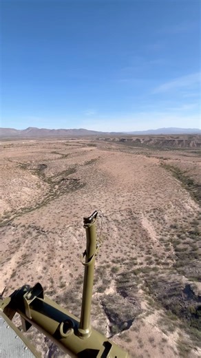 HU-1 Iroquois “Huey” Door Gunner position view flying over Safford AZ#vietnam #militaryaviation #usa